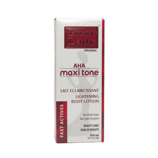First Lady aha maxi tone body lotion 300ml for bright smooth and even toned glowing skin care