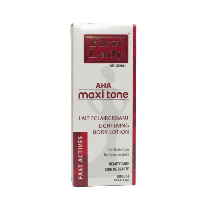 First Lady aha maxi tone body lotion 300ml for bright smooth and even toned glowing skin care