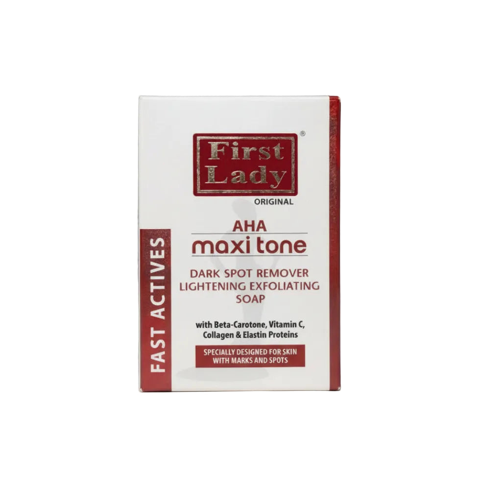 First Lady AHA maxi tone soap 200g for dark spot removal and skin brightening exfoliation care