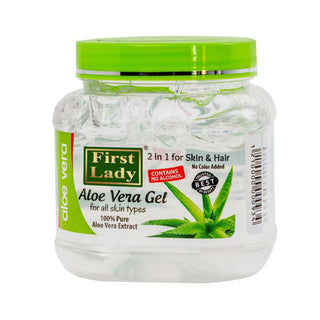 First Lady aloe vera gel 500ml for soothing hydrating cooling skin and hair care gel