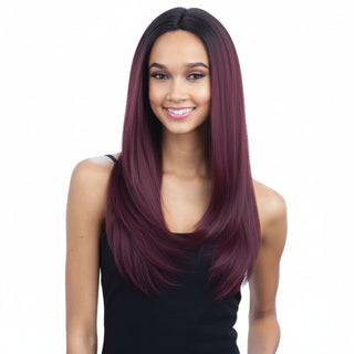 FreeTress Equal Freedom Part 201 heat safe synthetic full wig natural style