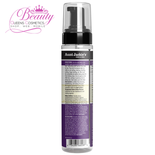 Aunt Jackie’s Frizz Patrol Anti-Poof Setting Mousse, Smooth & Define – 8.5oz