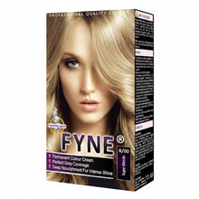 Fyne 8/00 super blonde permanent hair colour with grey coverage shiny smooth salon finish hair