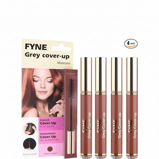 Fyne auburn grey cover up mascara 888-09 for natural warm lash color and grey coverage