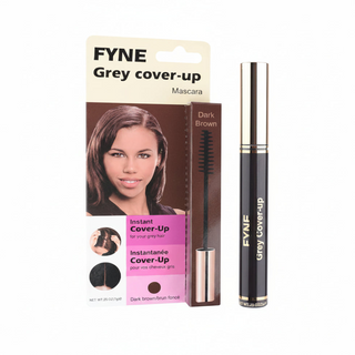 fyne grey cover up mascara dark brown instant root touch up grey coverage hair product auburn shade