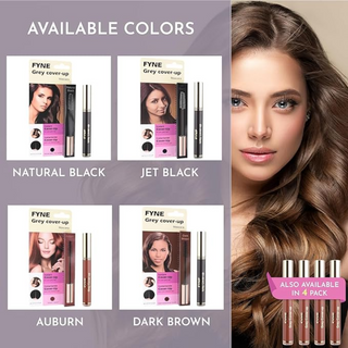 fyne grey cover up mascara instant root touch up grey coverage hair product