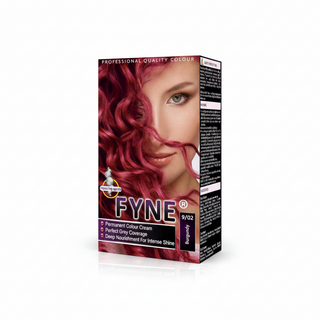 Fyne burgundy 9/02 permanent hair colour treatment for long lasting vibrant rich colour and shine