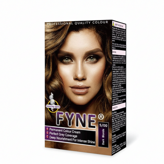 Fyne dark blonde 5/00 permanent hair colour treatment for long lasting vibrant grey coverage and natural shine