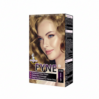Fyne light blonde 7/00 permanent hair colour treatment for long lasting vibrant grey coverage and natural shine