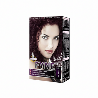 Fyne red black 9/01 permanent hair colour treatment for bold vibrant long lasting colour and shine