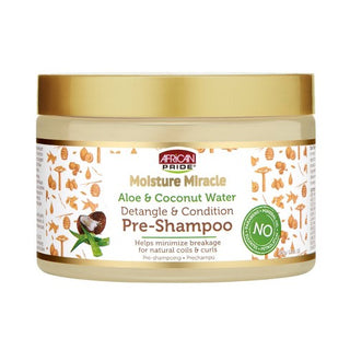 African Pride Moisture Miracle Aloe & Coconut Water Detangle & Condition Pre-Shampoo 340g/12oz