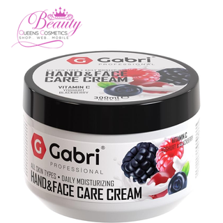 GABRI Crème de soin professionnelle pour les mains et le visage -300 ml/10,14 fl.oz