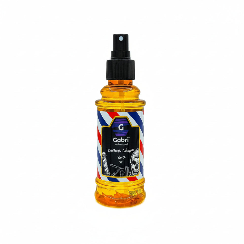 Gabri barber cologne no 2 orange with citrus mint fragrance for refreshing aftershave grooming care