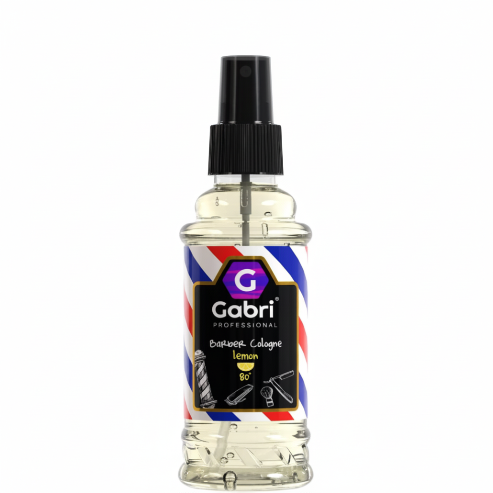 Gabri barber cologne no 80 lemon 159ml citrus aftershave spray cooling fresh men grooming cologne
