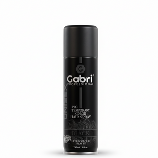 Gabri pro temporary hair colour spray black 150ml instant vibrant washable red hair dye spray