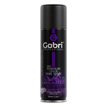 Gabri pro temporary hair colour spray violet 150ml instant vibrant washable purple hair dye spray