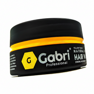 Gabri professional yellow touch aqua hair gel wax 150ml ultra matte strong hold styling wax for textured hairstyles