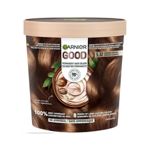 Garnier 5.32 caramel brown permanent hair dye warm golden brown color grey coverage shiny salon finish hair