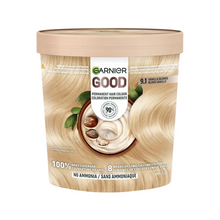 Garnier 9.1 vanilla blonde permanent hair dye cool blonde color grey coverage shiny salon finish hair