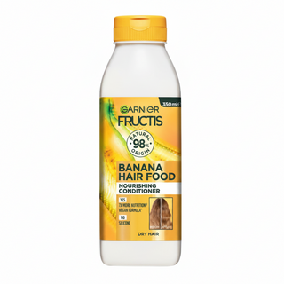 garnier banana hair food conditioner 350ml nourishing detangling frizz control soft smooth shiny hair
