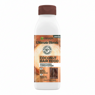 garnier coconut hair food conditioner 350ml curly hair frizz control hydrating detangling smooth defined curls
