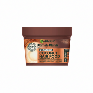 garnier coconut macadamia hair food mask 400ml 3 in 1 frizz control smooth soft shiny curly hair
