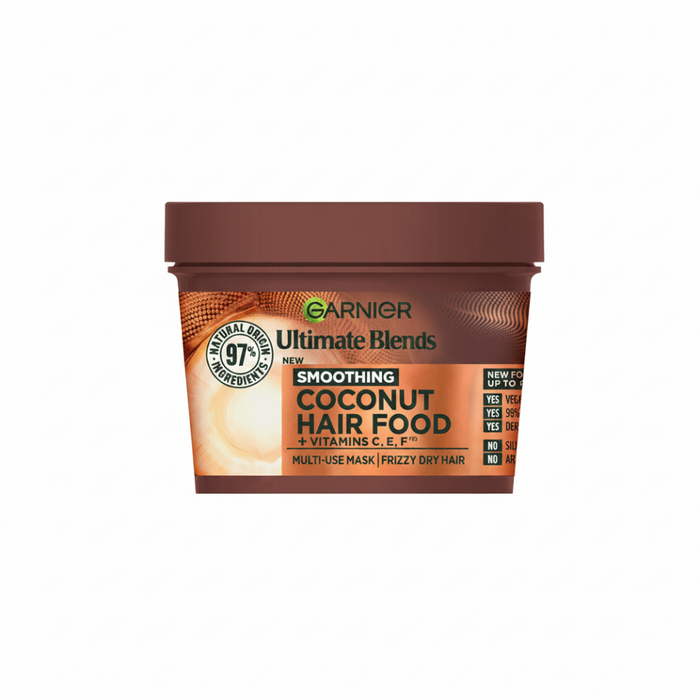 Garnier Coconut Hair Food Mask 400ml | 3-in-1 Smooth & Frizz Control