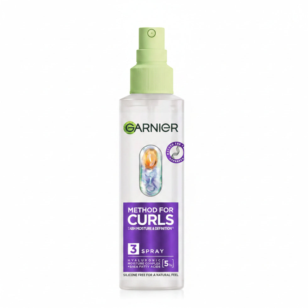 garnier method for curls moisture spray 150ml hydrating curl refresher defined frizz free curls