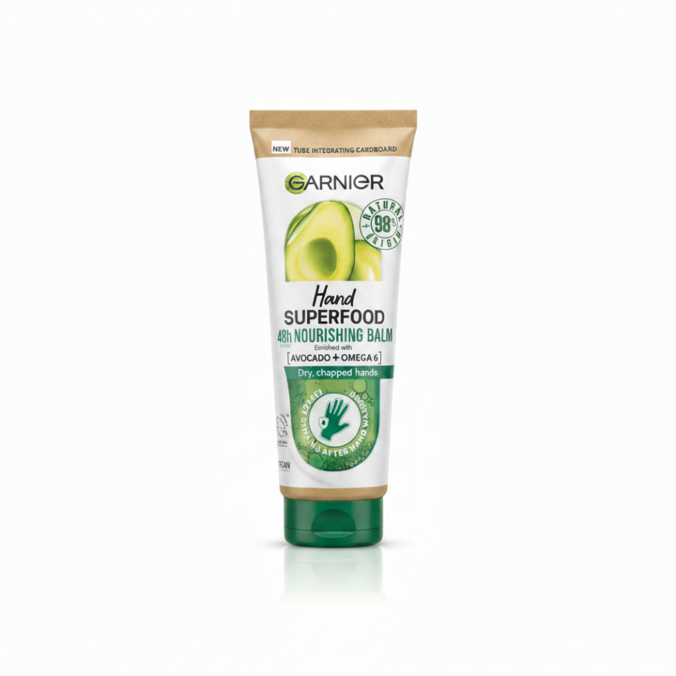 garnier hand superfood avocado hand cream 75ml nourishing hydrating soft smooth hands

