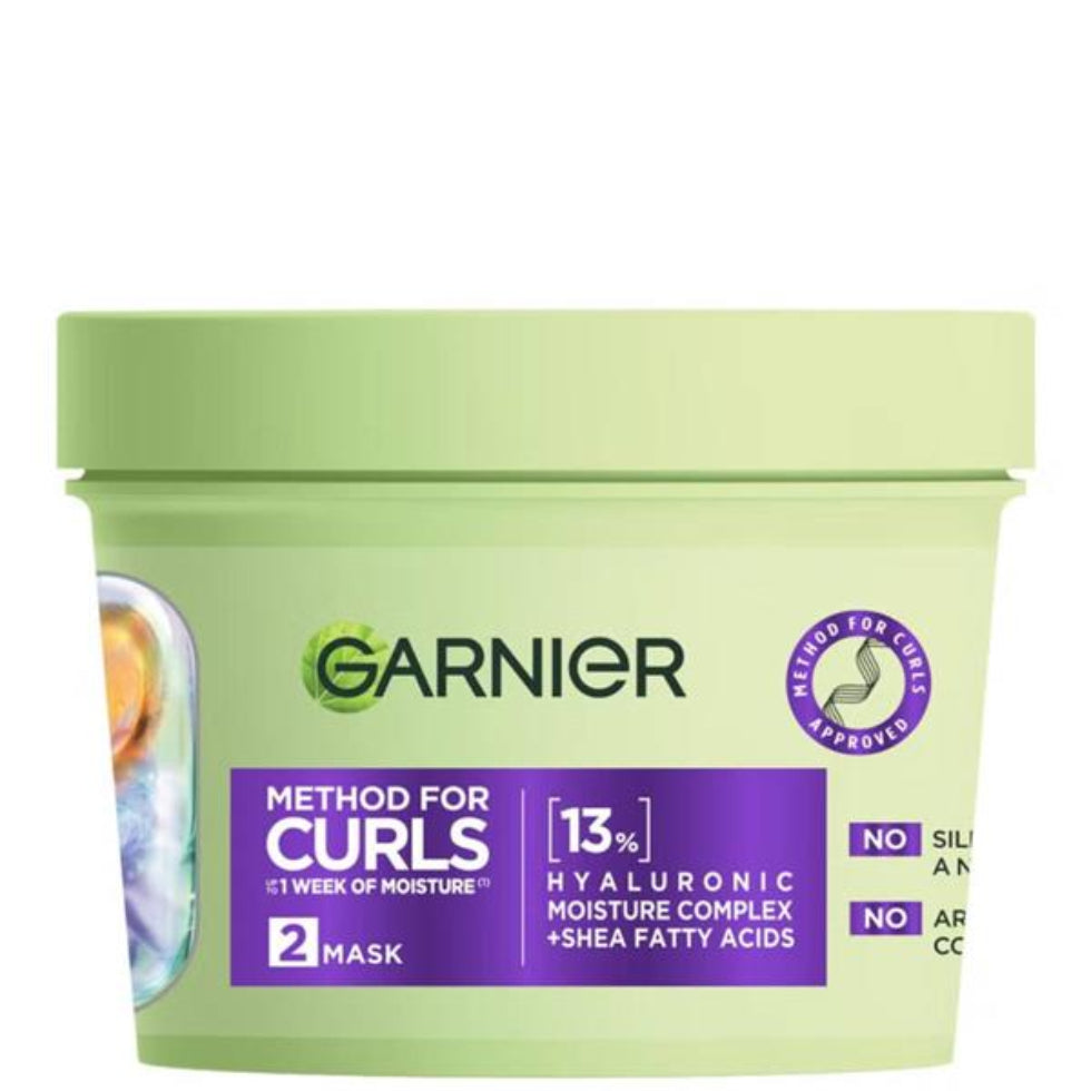 garnier method for curls mask 370ml hydrating curly hair deep conditioning defined frizz free curls