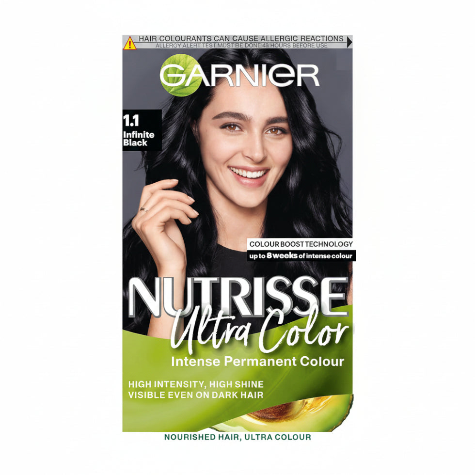 garnier nutrisse ultra color 1.1 infinite black intense permanent hair dye product