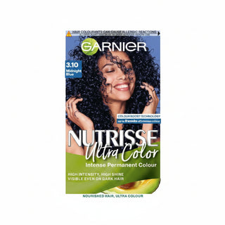 garnier nutrisse ultra color 3.10 midnight blue intense permanent blue black hair dye product