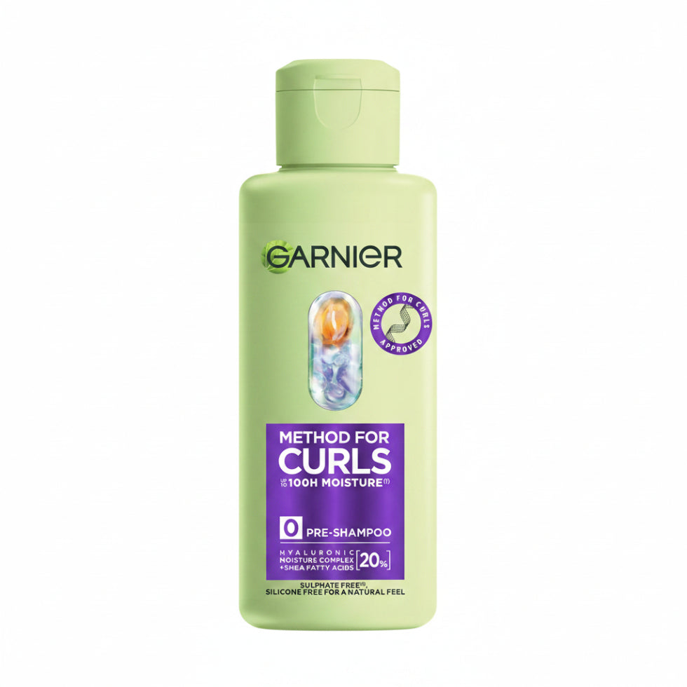 garnier method for curls pre shampoo treatment 150ml curly hair moisture boost defined soft curls
