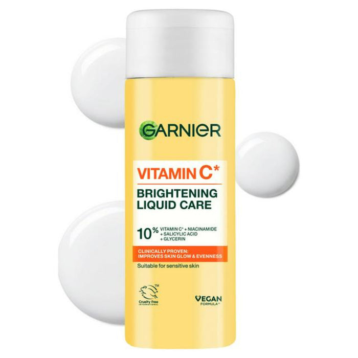 garnier vitamin c brightening liquid care 120ml hydrating glowing smooth even skin
