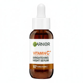 garnier vitamin c brightening night serum 30ml glowing smooth hydrated radiant skin
