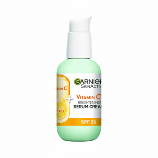 garnier vitamin c serum cream spf25 50ml brightening hydrating glowing protected skin
