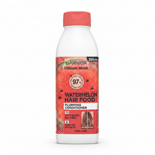 garnier watermelon hair food conditioner 350ml for fine hair lightweight hydration detangling soft bouncy shiny volume