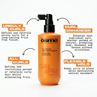 Osmo Curl Spray 250ml | Curl Definition, Frizz Control & Bounce Spray