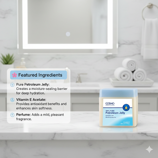 Cosmo Vitamin E 100% Pure Petroleum Jelly 500ml | Deep Moisture & Skin Protection