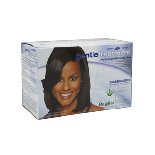 gentle treatment no lye conditioning creme relaxer regular hair smoothing treatment