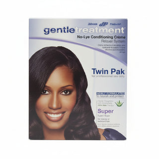 gentle treatment twin pak 2 complete application super hair relaxer kit for coarse hair with smooth manageable and conditioned results