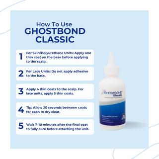 Ghost Bond Invisible Bonding 5oz | Strong & Natural Hold for Poly & Lace Systems