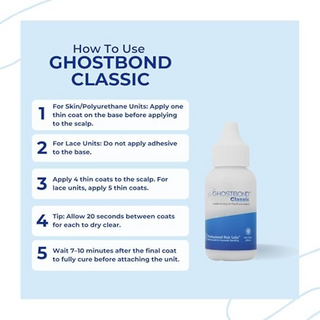 Ghost Bond Classic Invisible Bonding 38ml strong natural hair system glue waterproof hold