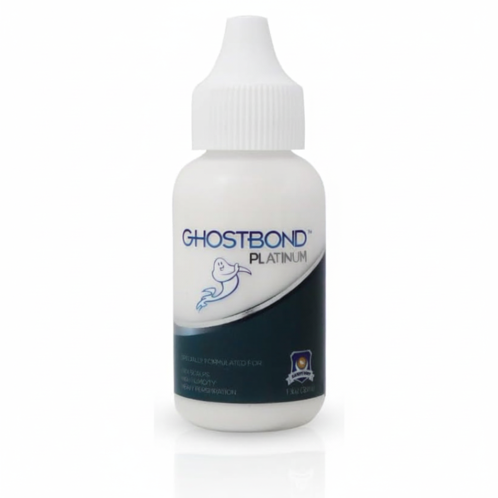 Ghost Bond Platinum lace wig adhesive 38ml for max hold on oily scalp

