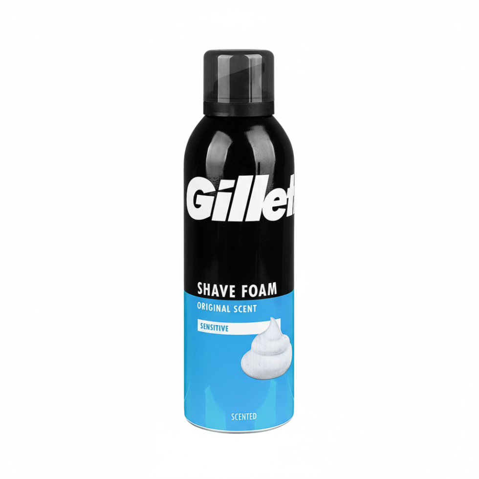 gillette original scent sensitive shave foam smooth comfort rich lather shaving cream men grooming