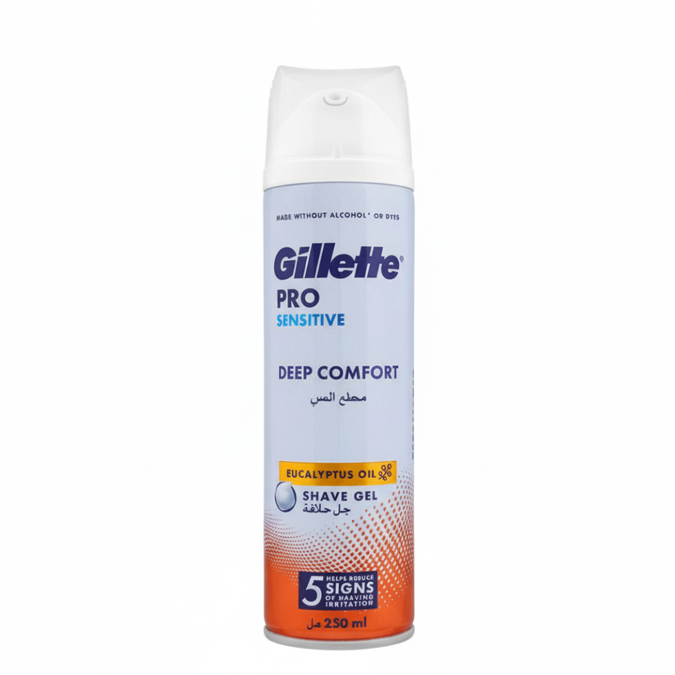gillette pro sensitive shave foam eucalyptus oil deep comfort shaving cream smooth skin men grooming