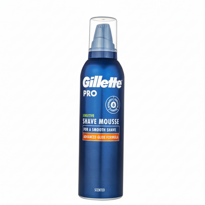 Gillette Pro Sensitive Shave Mousse 240ml | Shea Butter Foam