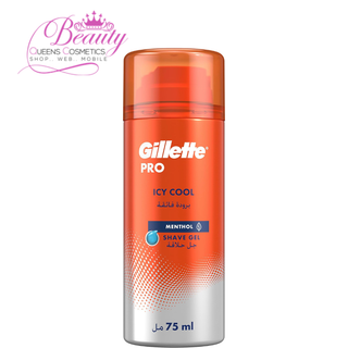 Gillette Pro Shave Gel Icy Cool Menthol 75ml | Cooling Formula