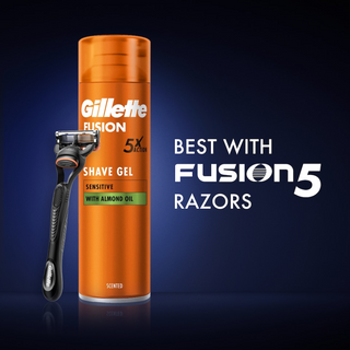gillette fusion5 ultra sensitive shaving gel smooth glide skin protection men grooming razor care gel