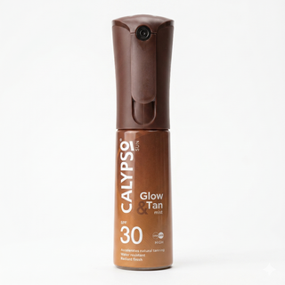 Glow & Tan SPF 30 mist spray for lightweight sun protection and radiant skin